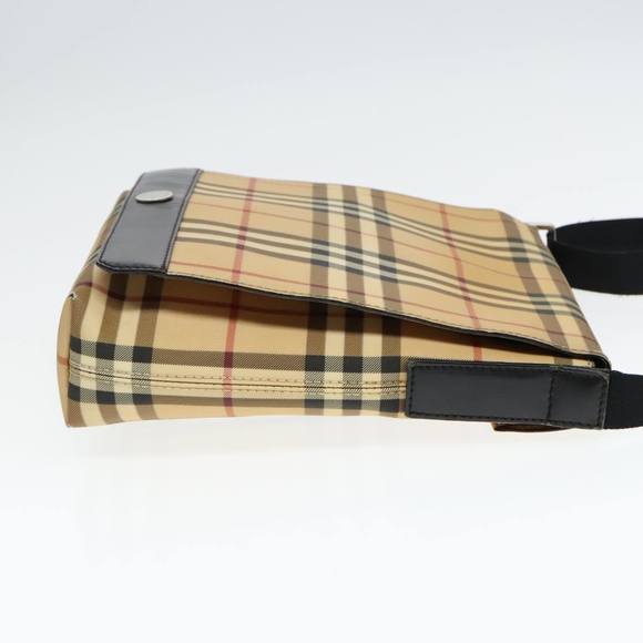 BURBERRY Nova Check Shoulder Bag PVC Beige Auth hk1702 - Picture 5 of 16